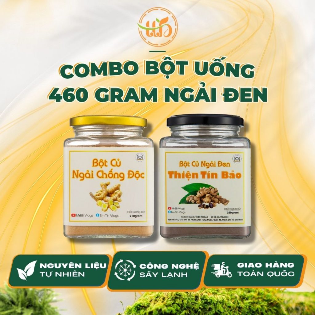 Combo bột uống củ ngải 460 gram